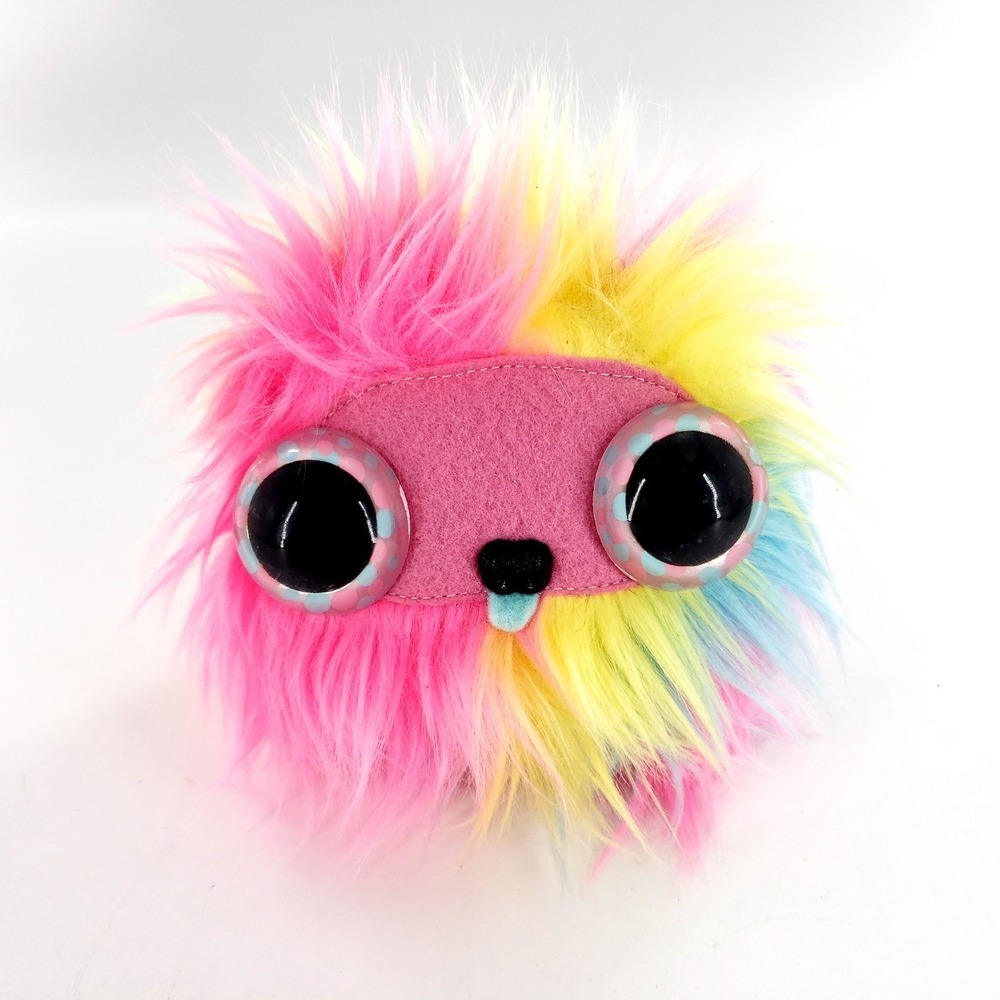 Cool Critter Nugget Plush Toy Rainbow Monster 4" x 4"